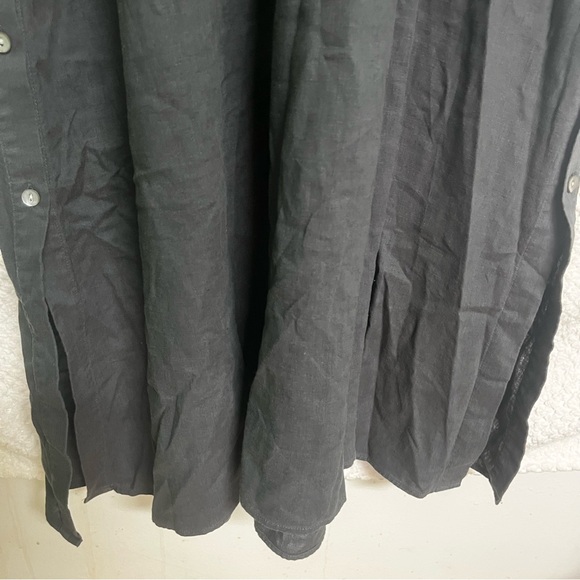 J. Jill Womens Dress Gray Linen Blend Side Buttons with Slits Sz Large Tall NWT - Picture 12 of 13